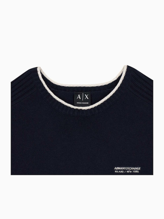 Armani Exchange Herrenblusen Langarm Blau