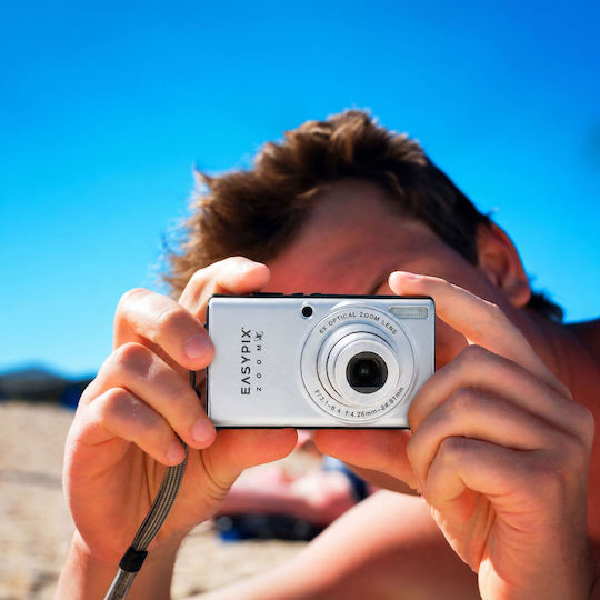 EasyPix ZoomX VX1372 Compact Camera 13MP Optical Zoom 6x White