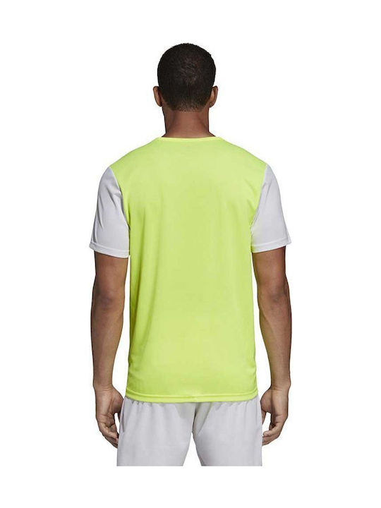 Adidas Estro 19 Мъжка Футболна Тренировъчна Тениска Climalite Електрическо Жълто