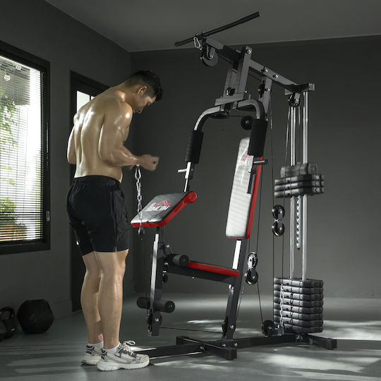 HomCom Multi Gym de Gimnastică cu Greutăți 65kg