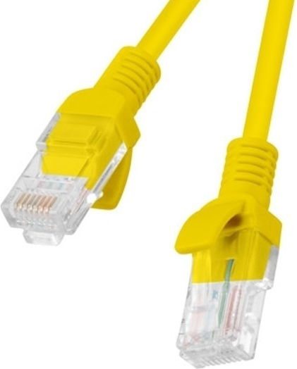 Lanberg U/UTP Кат.6 (Gigabit) Мрежов Кабел Ethernet 5м Жълт