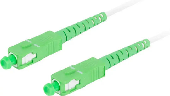 Lanberg Cablu De Fibră Optică SC/APC-SC/APC 20m Alb