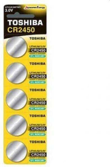 Toshiba Baterii Litiu pentru ceasuri CR2450 3V 5buc