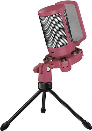 Fifine A6V Dynamic USB Tabletop Microphone in Red Color