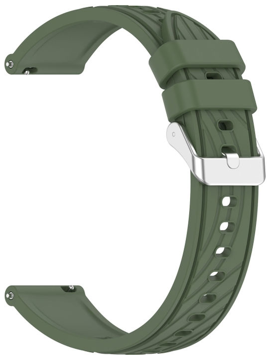 Silicone Rubber Strap Green 20mm Silicone Rubber Strap Green 20mm