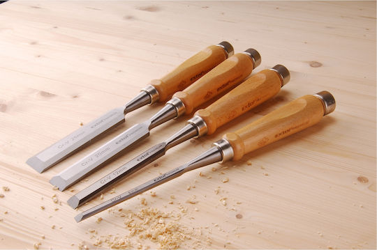 Dălți Extol Premium 8812420 Crv Mâner Fag 6-12-25mm