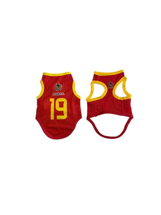 Replica Hundeshirts National Spanien 19 Rote Gelbe 180826-10