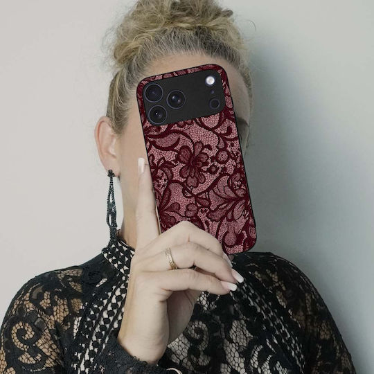 Husă Sonique Diva Series Xiaomi Xiaomi 17 Ultra Burgundy Dantelă