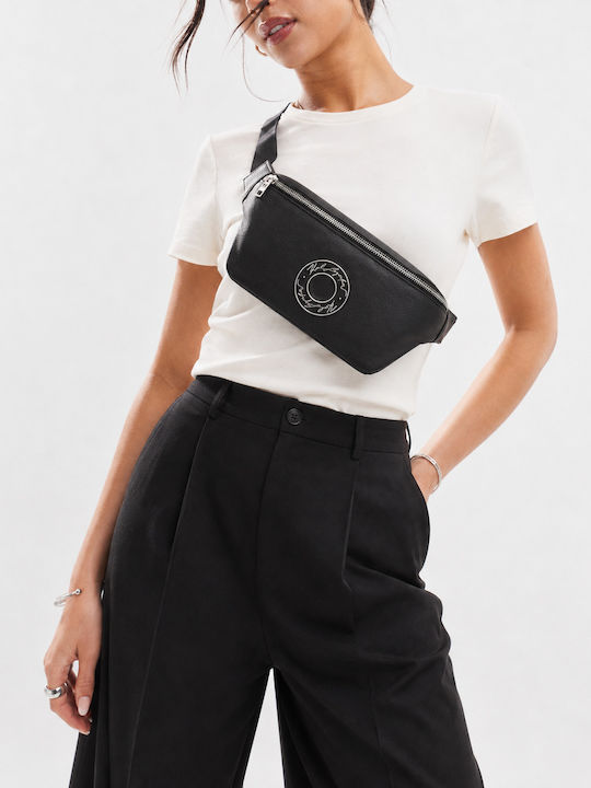 Karl Lagerfeld Leder Gürteltasche Schwarz