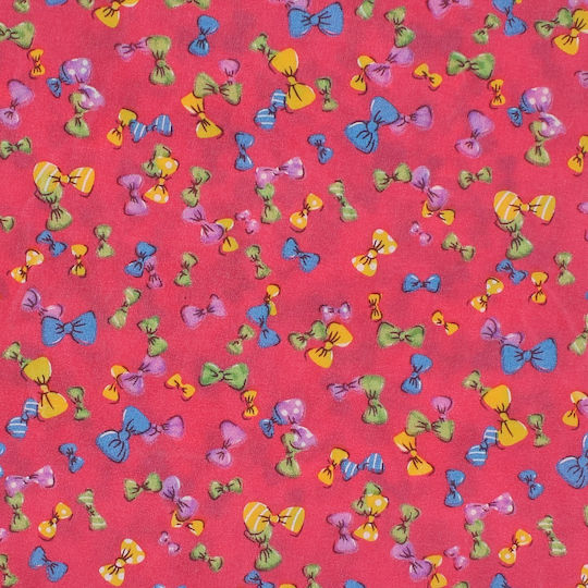 Set 6 Bentite Pentru Păr Copii ButicCochet 50x50 Cm Bumbac Design Fundiță Multicolor