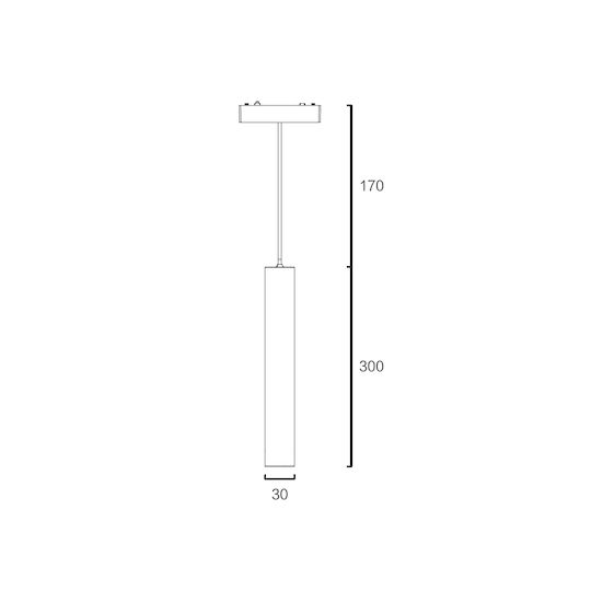 Sun Light LED Γραμμικό Φωτιστικό Οροφής 6W Θερμό Λευκό με Ρυθμιζόμενη Ένταση 30εκ.