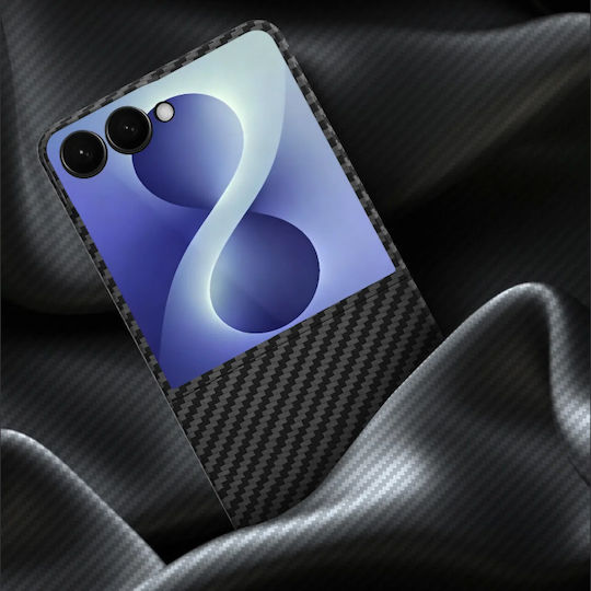 Nekit Handyhülle Kunststoff / Aramidfaser 1mm Schwarz Galaxy Z Flip8