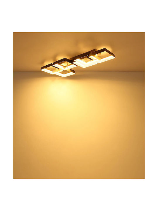 Globo Lighting Таванно Осветително Тяло Кафяво с Интегриран LED