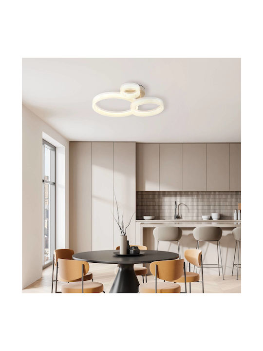 Globo Lighting Таванно Осветително Тяло Бежово с Интегриран LED