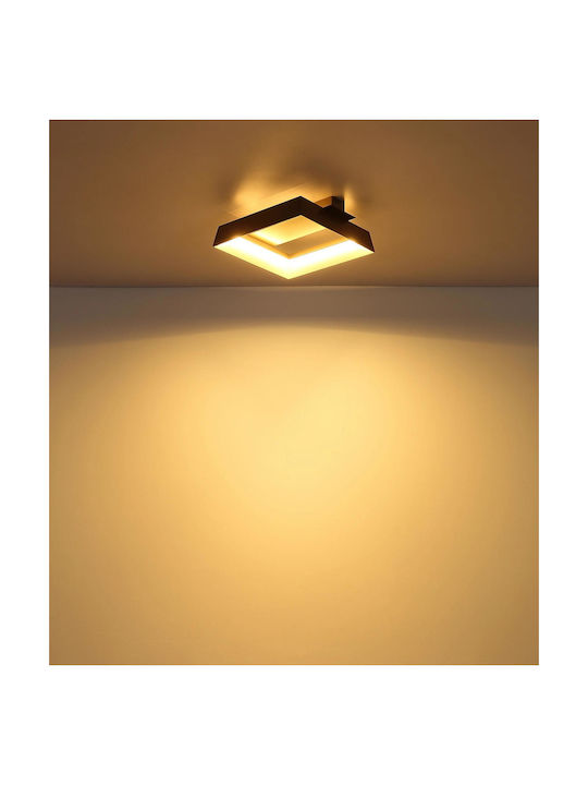 Globo Lighting Таванно Осветително Тяло Кафяво с Интегриран LED