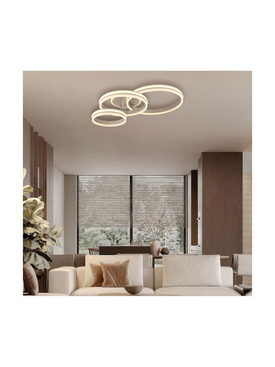 Globo Lighting Rubio Luminiță De Tavan Montată Bej Cu LED Integrat