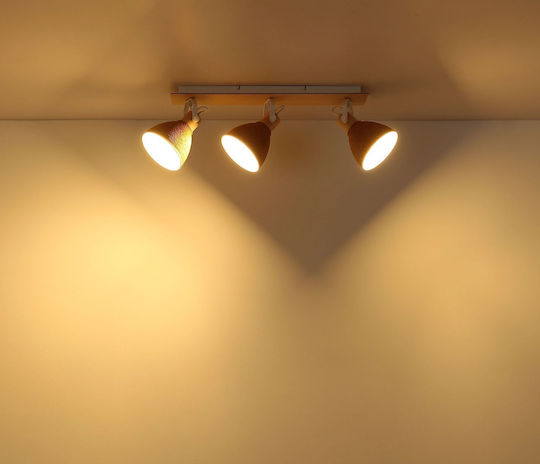 Globo Lighting Spot Triplu În Culoare Albă
