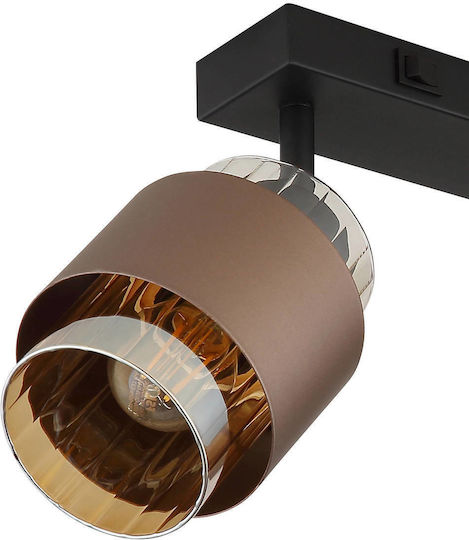 Globo Lighting Διπλό Σποτ σε Μαύρο Χρώμα