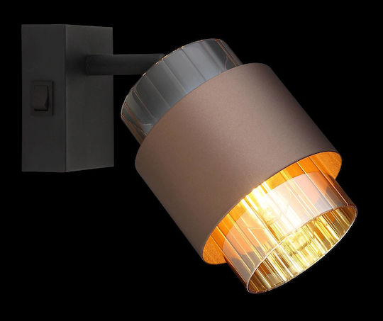 Globo Lighting Einzelne Decken- und Wandleuchte in Schwarz Farbe
