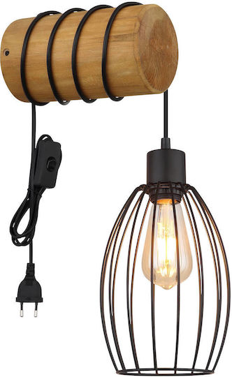 Globo Lighting Φωτιστικό Τοίχου Καφέ