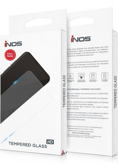 iNOS 0.33mm Full Face Tempered Glass Μαύρο (Poco M5)