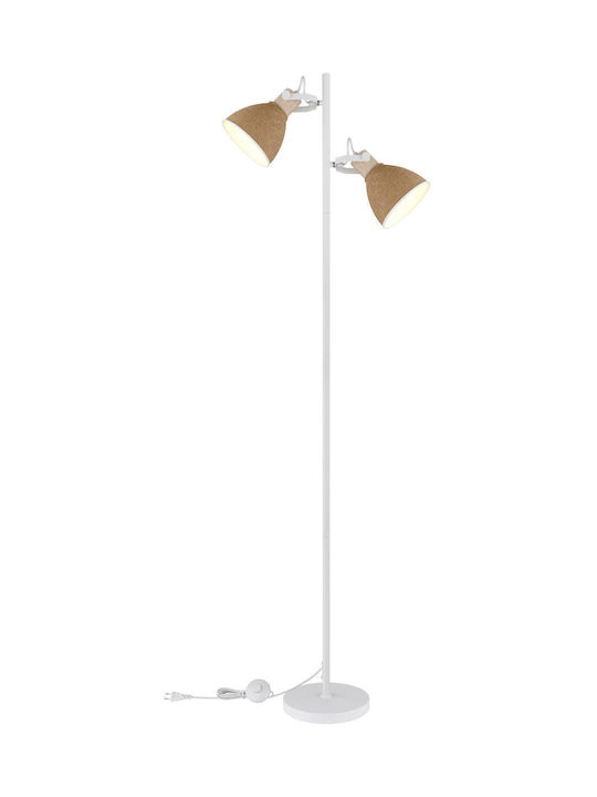 Globo Lighting Подова лампа Бяла