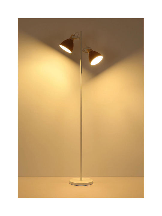 Globo Lighting Подова лампа Бяла