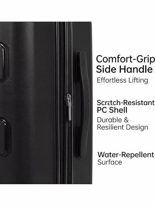 Newcom Suitcases Hard Black Maximum Height 61cm