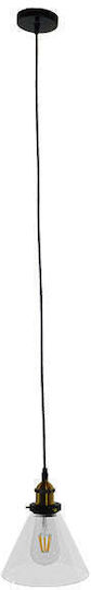 GloboStar WICKHAM Pendant Light Gray Bell with Socket E27 26x26x20cm