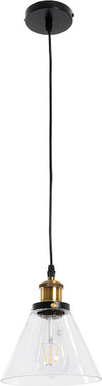 GloboStar WICKHAM Pendant Light Gray Bell with Socket E27 26x26x20cm