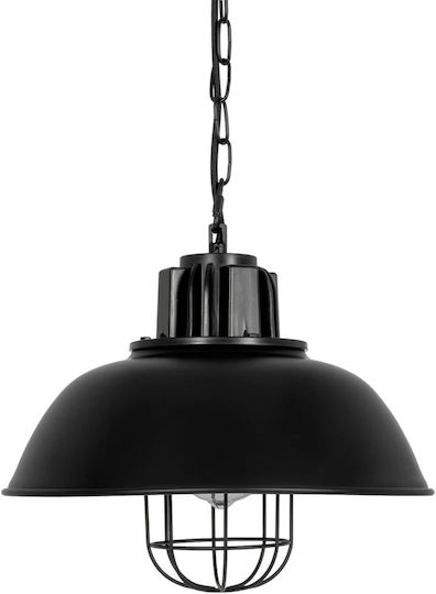 GloboStar Harrow Pendant Light Black Grid with Socket E27 33x33x32cm