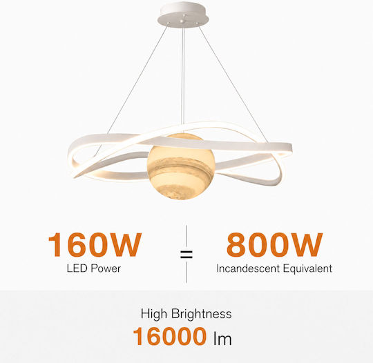 Lightplanet Lumini Suspendate Negru LED Cu Lumină Alb Natural