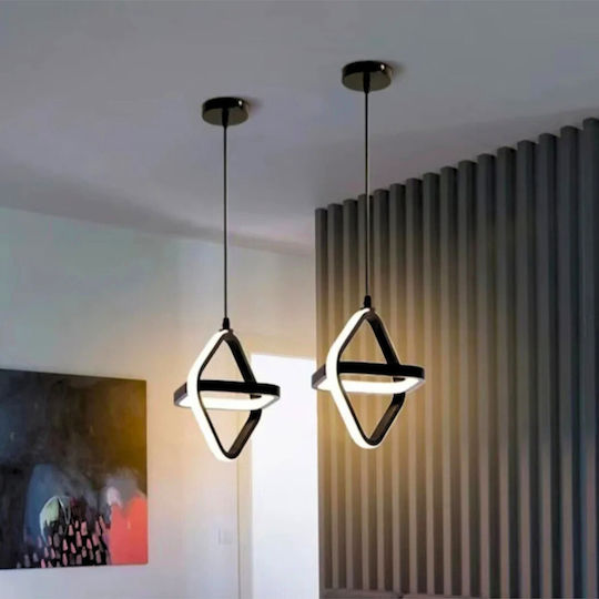 Jiju Lumini Suspendate Negru LED