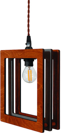 ARlight Pendant Light Brown with Socket E27 22x6x80cm
