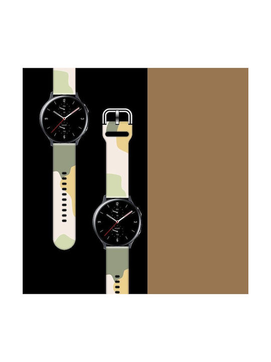 Hurtel Moro Λουράκι Σιλικόνης Camo Black (14) (Galaxy Watch (46mm) / Gear S3)