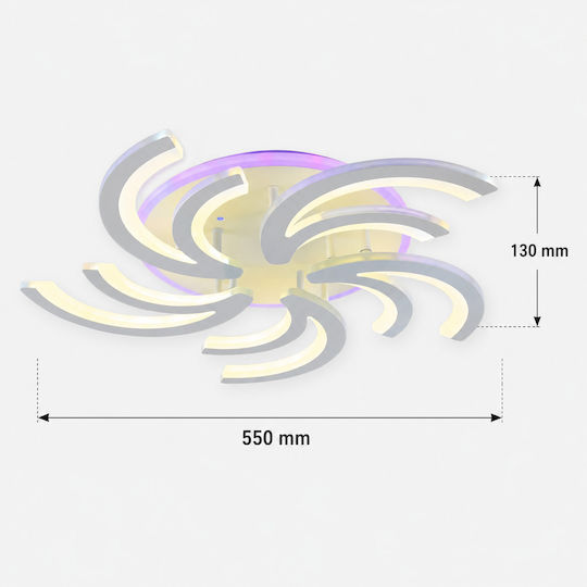 Lightplanet Smart Deckenleuchte mit Integrierter LED und Fernbedienung