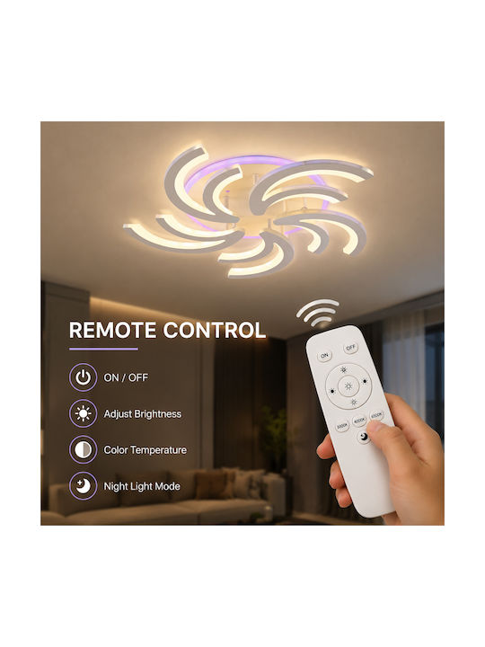 Lightplanet Inteligent Plafonieră de Tavan cu LED Integrat și Telecomandă