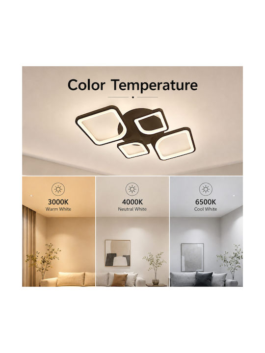 Lightplanet Smart Ceiling Mount Light Brown with Integrated LED and Remote Control