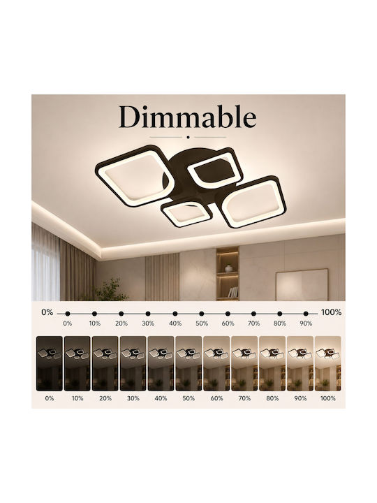 Lightplanet Smart Ceiling Mount Light Brown with Integrated LED and Remote Control
