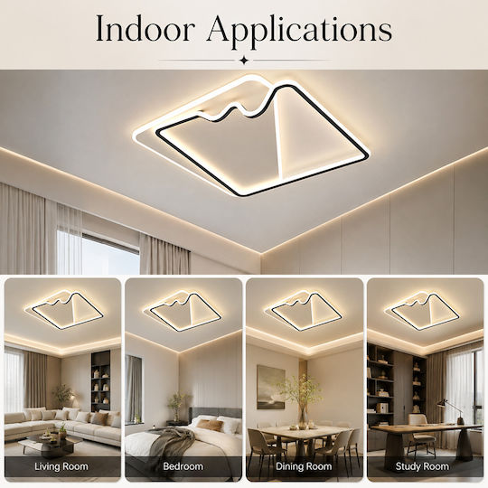 Lightplanet Deckenleuchte montieren mit Integrierter LED und Fernbedienung