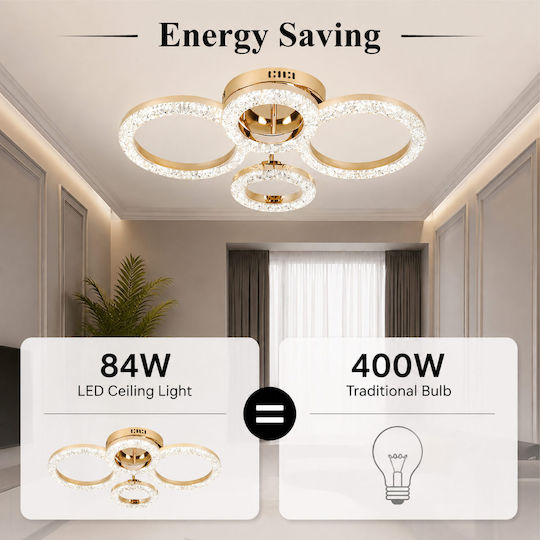 Lightplanet Plafonieră De Tavan Cu LED Integrat Și Telecomandă