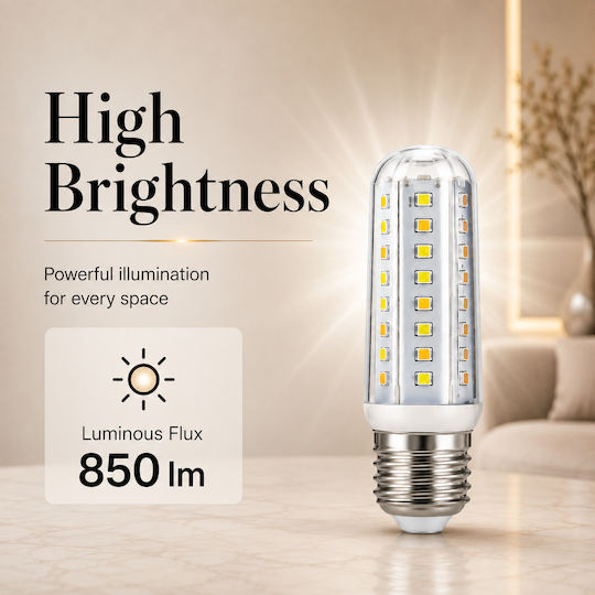Lightplanet Bec LED 9W Pentru Dulie E27 și Formă T10