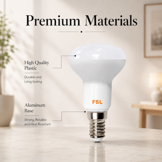 Lightplanet Bec LED 6W Pentru Bază De Bec E14 Și Formă R50 Alb Rece