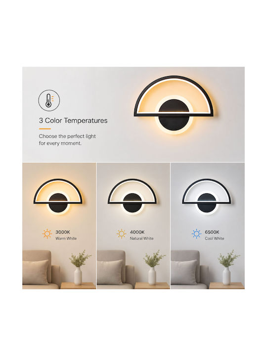 Lightplanet Φωτιστικό Τοίχου LED Μαύρο Lightplanet Φωτιστικό Τοίχου LED Μαύρο