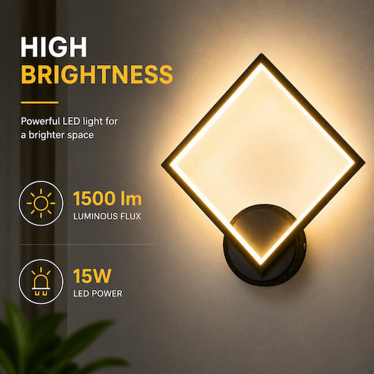 Lightplanet Осветително тяло За стена LED Черен Lightplanet Осветително тяло За стена LED Черен