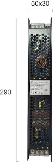 Viokef Surse De Alimentare LED Reglabil IP20 Putere 300W Cu Tensiune De Ieșire 48V