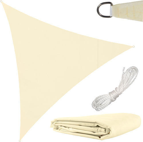 Malatec Триъгълен сенник Shade Sail Бежов 3x3m