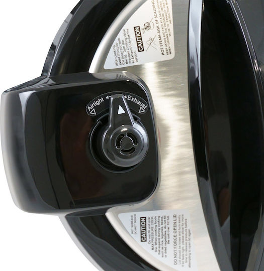 Zokura Z1230 Electric Pressure Cooker 1000w 5.6l 12 Programs Keep Warm Function Black Silver