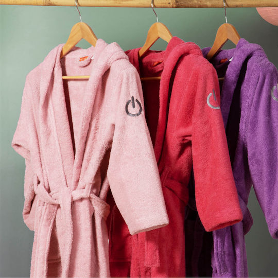 Nef-Nef Homeware Kids Hooded Bathrobe Color Kids Pink