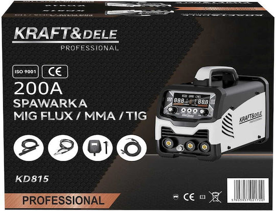 Mig Flux Mma Tig Welding Machine Kraft&dele Igbt 200a Lcd Kd815